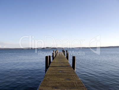 Bootsteg am Schweriner See