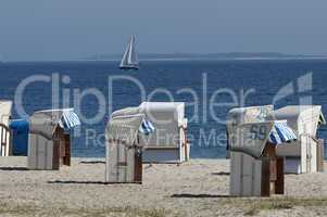 Strandkörbe in Strande bei Kiel