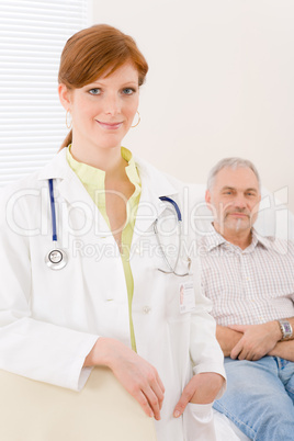 Doctor office - portrait female physician patient