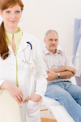 Doctor office - portrait female physician patient