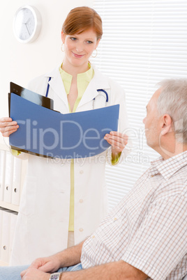 Doctor office - portrait female physician patient