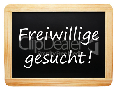 Freiwillige gesucht !