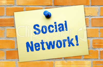 Social Network ! - Internet and Business Concept