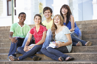 Group Of Teenage Friends