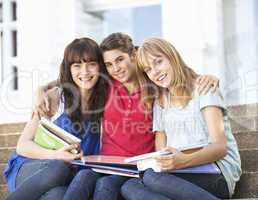 Group Of Teenage Female Friends