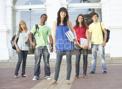 Group Of Teenage Students