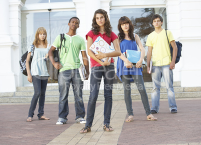 Group Of Teenage Students