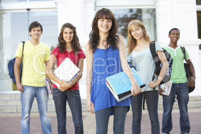 Group Of Teenage Students