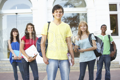 Group Of Teenage Students