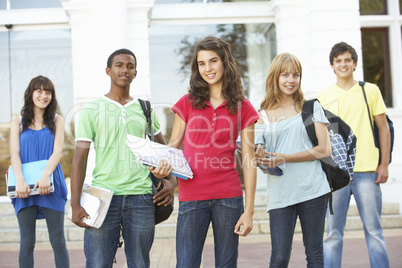 Group Of Teenage Students