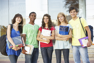 Group Of Teenage Students