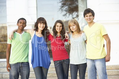 Group Of Teenage Students