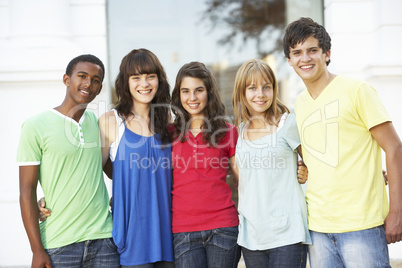 Group Of Teenage Students