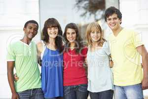 Group Of Teenage Students