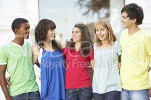 Group Of Teenage Students