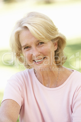 Portrait Of Senior Woman In Park