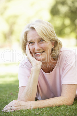 Portrait Of Senior Woman In Park