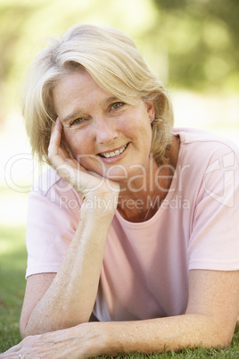 Portrait Of Senior Woman In Park