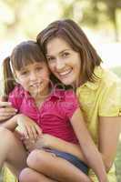 Portrait Of Mother And Daughter