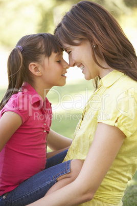 Portrait Of Mother And Daughter