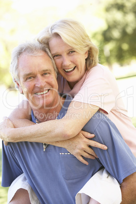 Portrait Of Romantic Senior Couple