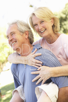 Portrait Of Romantic Senior Couple