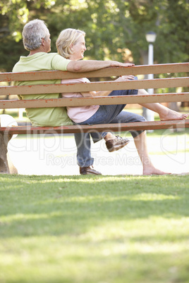 Senior Couple Sitting Together