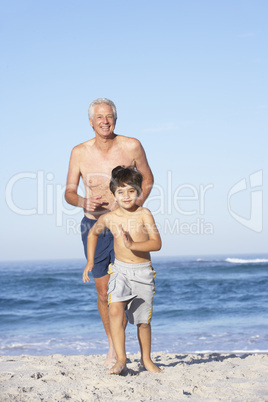 Großvater und Enkelsohn