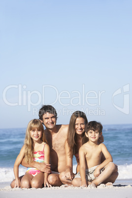 Familie am Strand