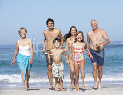 Familie am Strand