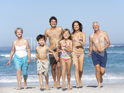 Familie am Strand