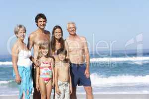 Familie am Strand