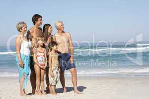 Familie am Strand