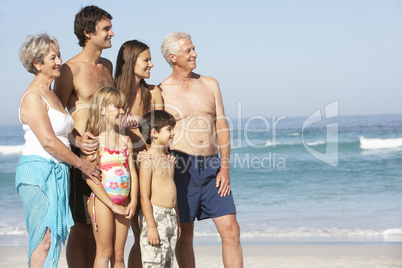 Familie am Strand