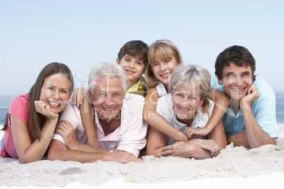 Familie am Strand