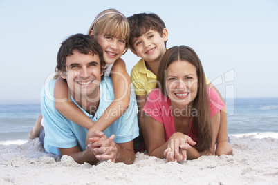 Familie am Strand