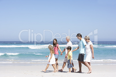 Familie am Strand