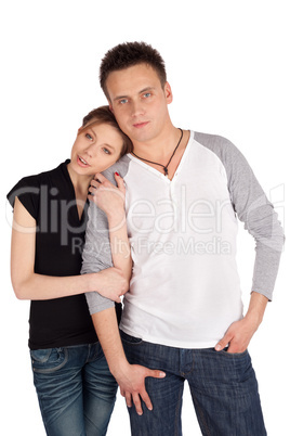 Loving Couple Posing Together