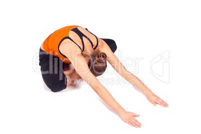 Fit Woman Practicing Yoga