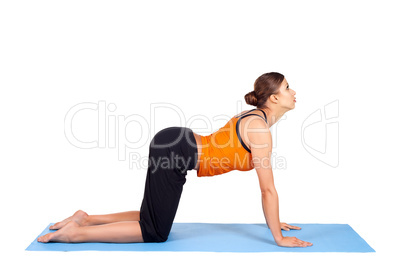 Woman Practicing Yoga Asana