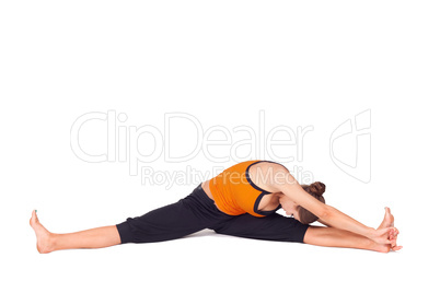 Fit Woman Practicing Yoga