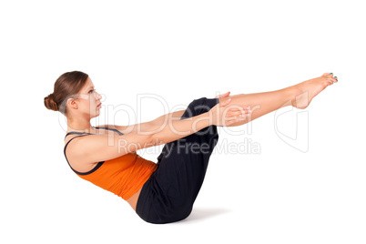 Woman Practicing Yoga