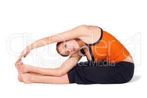 Woman Practicing Yoga Asana