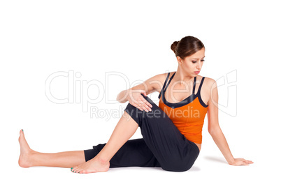 Woman Practicing Yoga