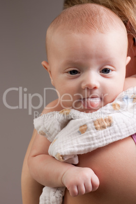 Little Baby Girl Showing Tongue