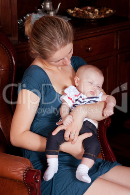 Mother Holding Her Baby