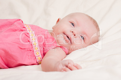 Baby Girl in Pink Dress