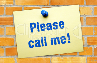 Please call me ! - Business Concept