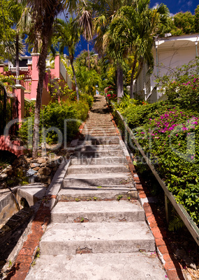 Steep 99 steps in St Thomas