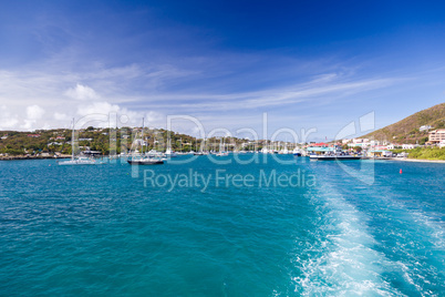 Red Hook harbor on St Thomas